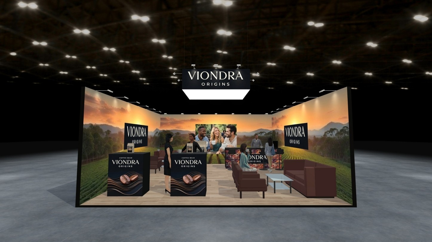 Viondra Origins stand