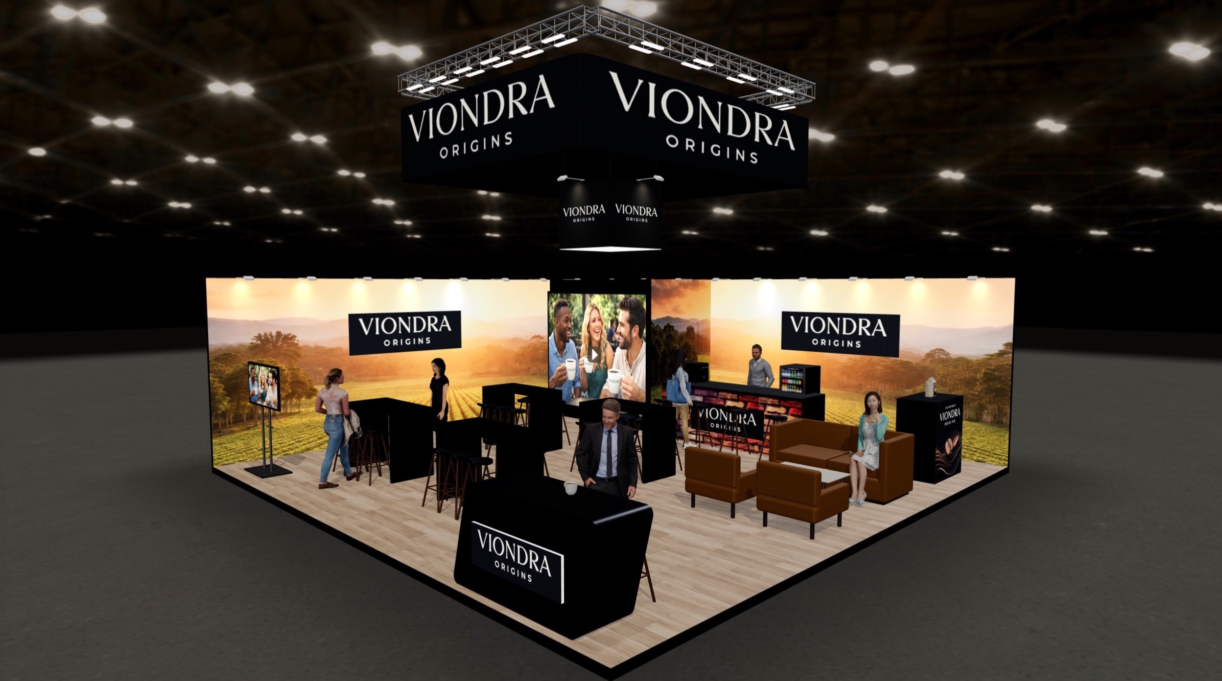 Viondra Origins stand